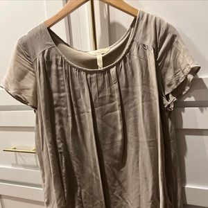 Matilda Jane kakhi blouse NWOT